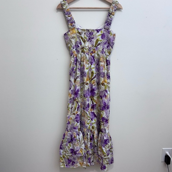 Anthropologie Adelyn Rae Kathleena Eyelet Midi Dress NWOT XS! - Picture 6 of 6